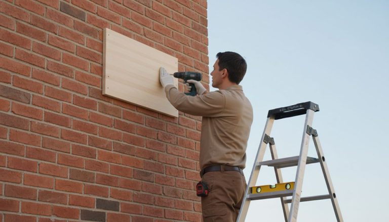 fixer panneau bois sur mur extérieur