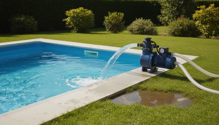Vider une piscine avec une pompe de filtration