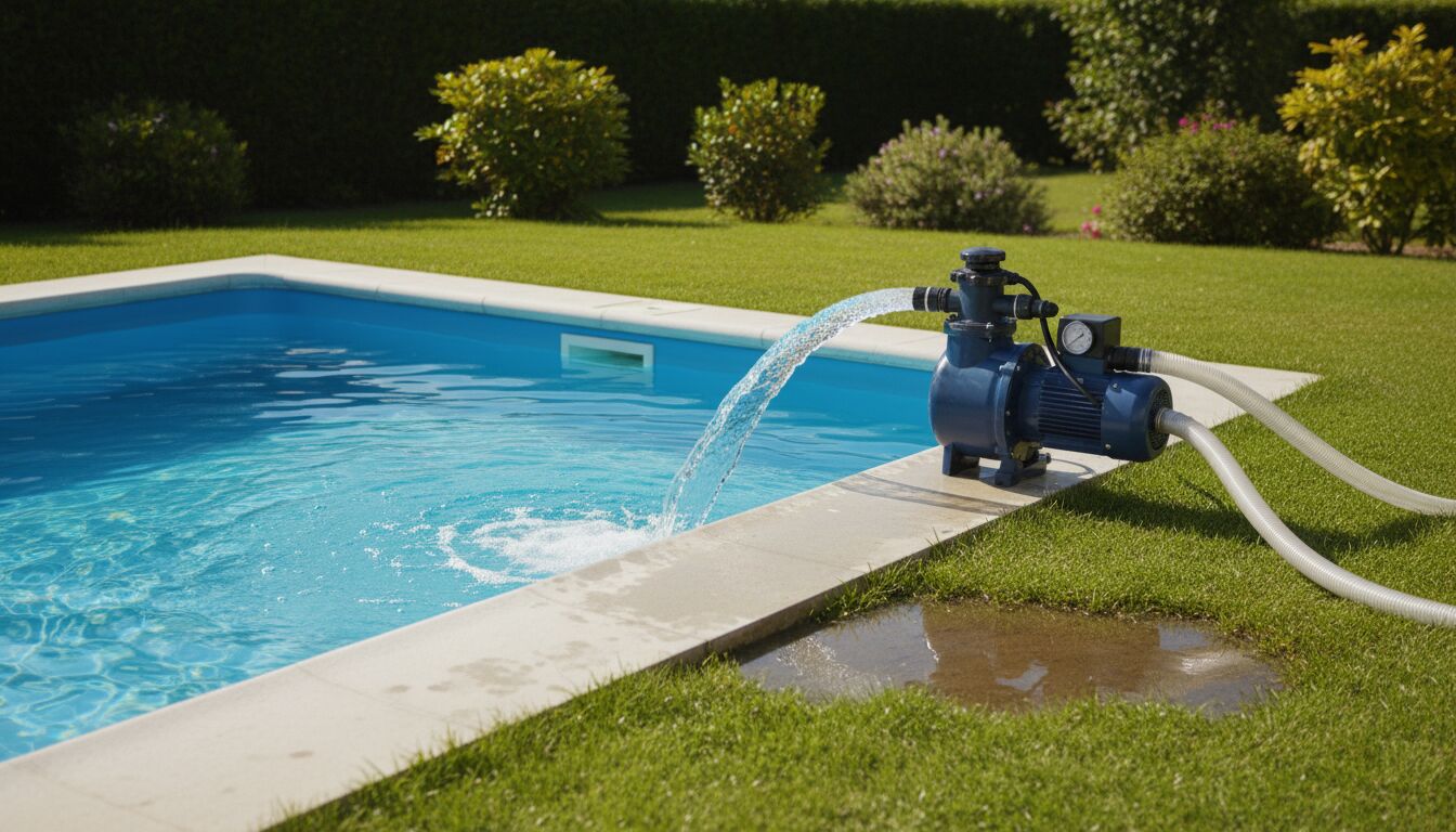 Vider une piscine avec une pompe de filtration