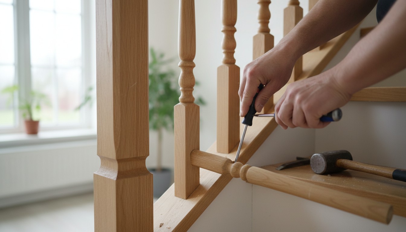 comment démonter une rampe d'escalier en bois