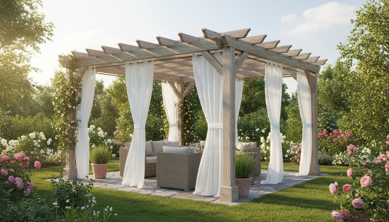 tringle rideau pergola