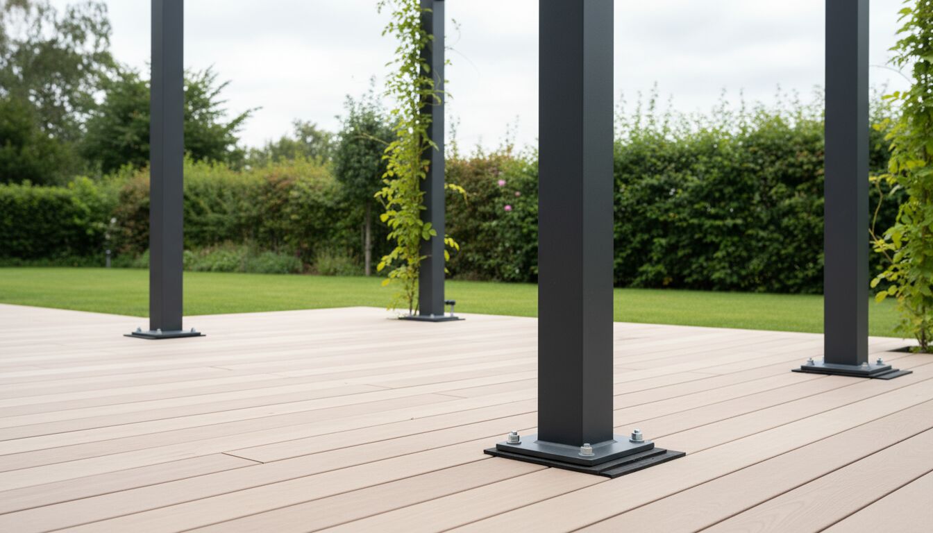 Comment fixer une pergola sur une terrasse sans percer