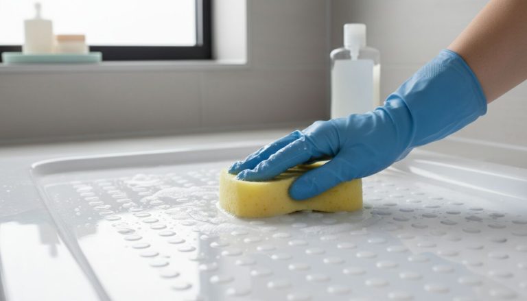 comment nettoyer un bac de douche antidérapant
