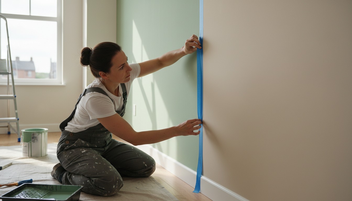 conseils pratiques pour peindre proprement un angle entre deux murs de couleurs différentes