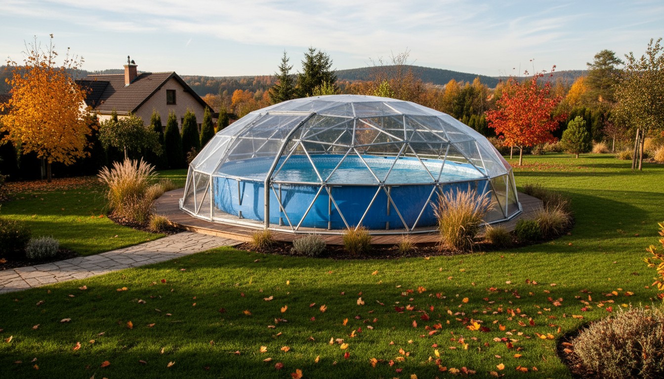 fabriquer dome pour piscine tubulaire