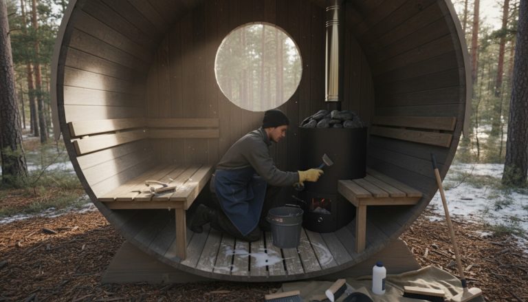 construire un sauna extérieur soi-même