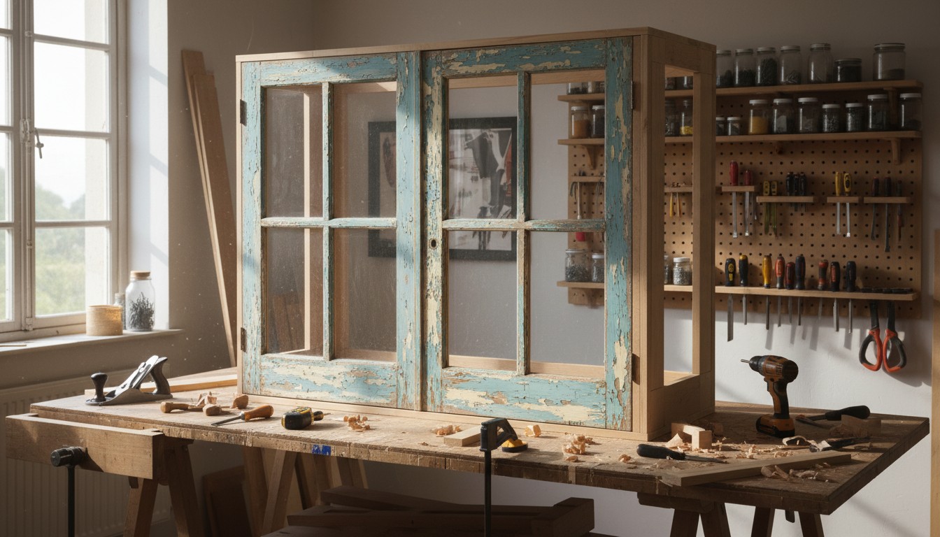 Comment faire un placard avec des portes anciennes