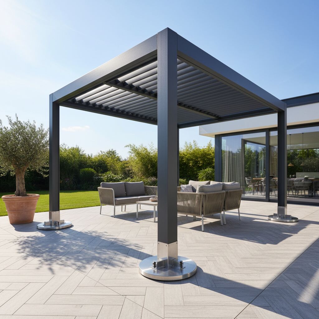 fixer pergolas au sol sans percer