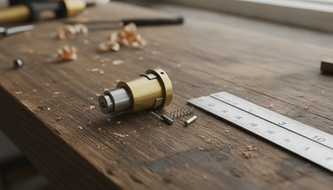outils pour mesurer cylindre de porte