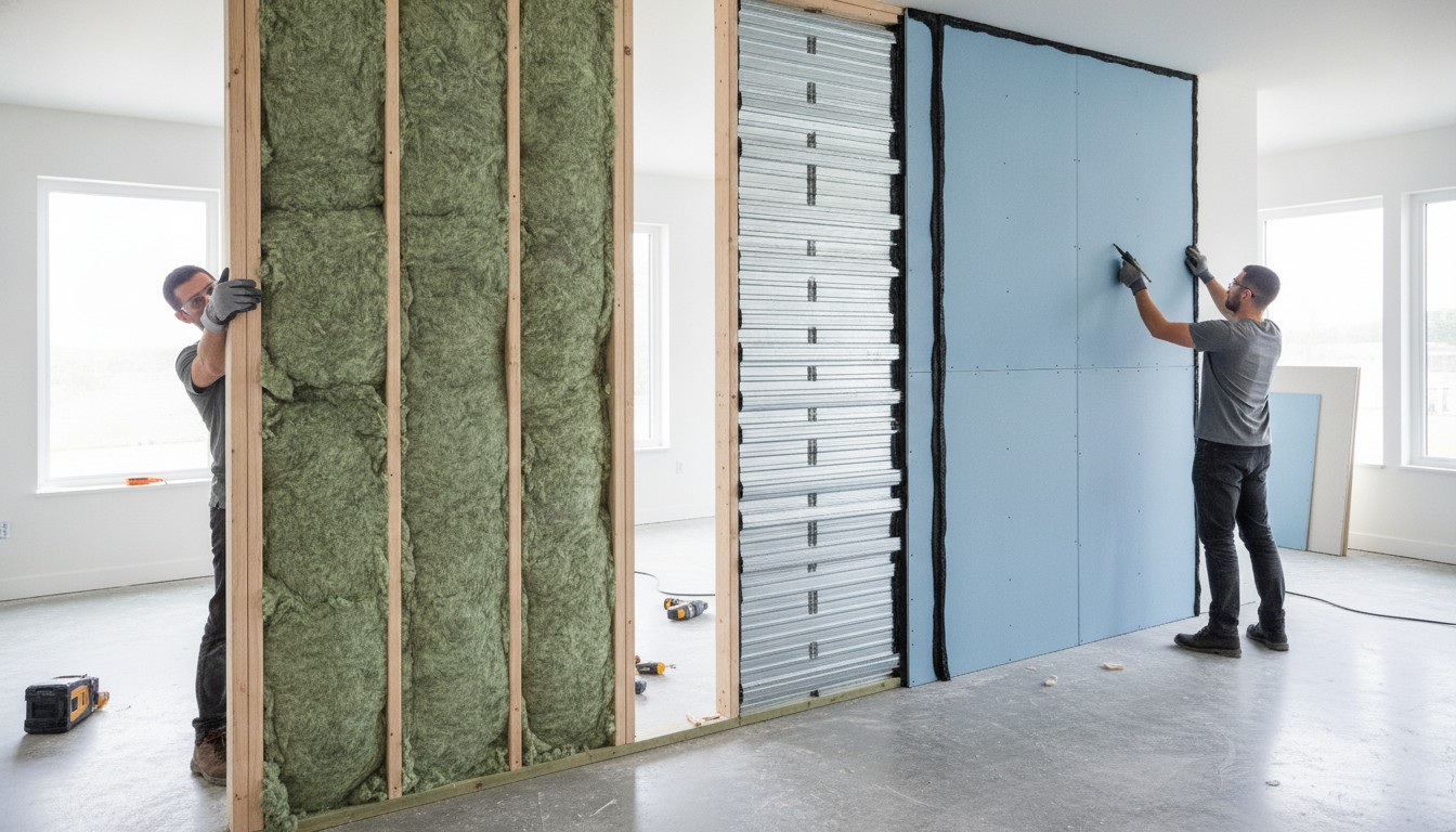 travaux nécessaires pour isolation phonique et accoustique