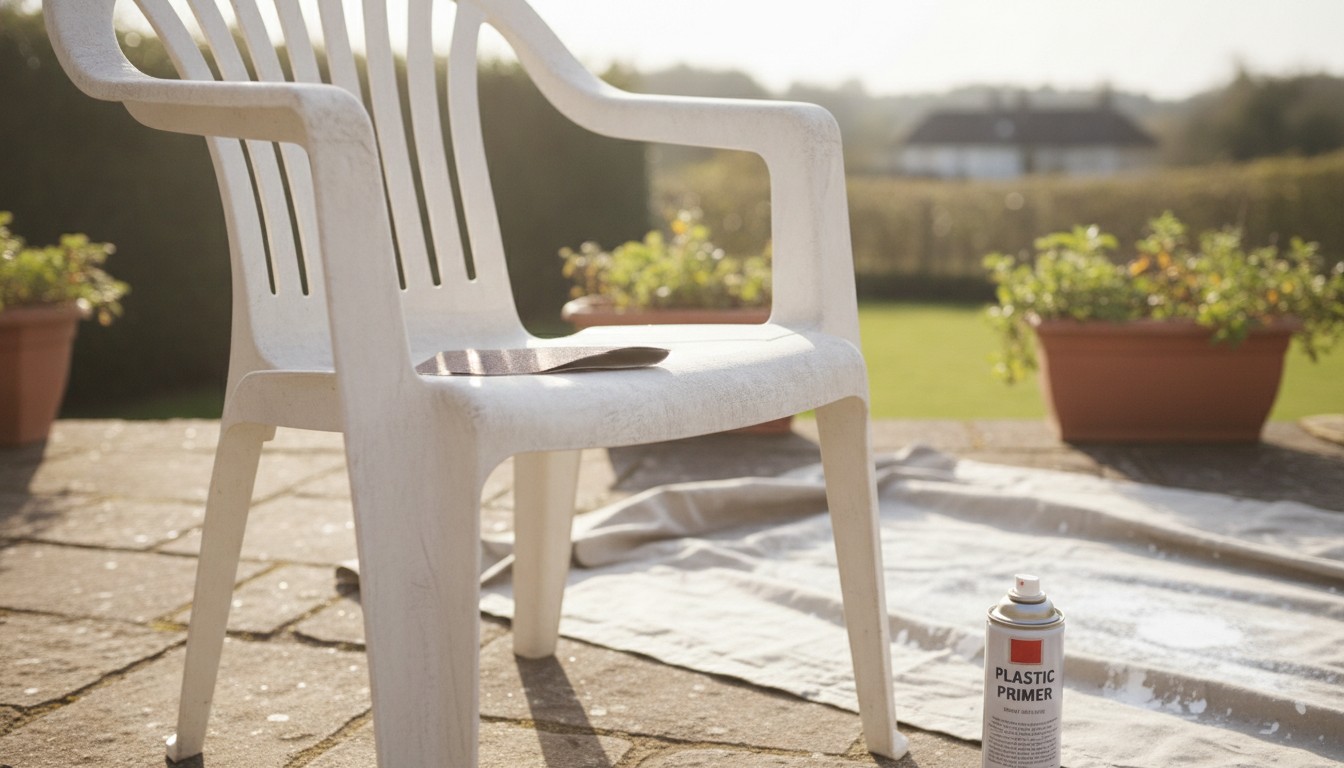 tutoriel peinture chaise en plastique