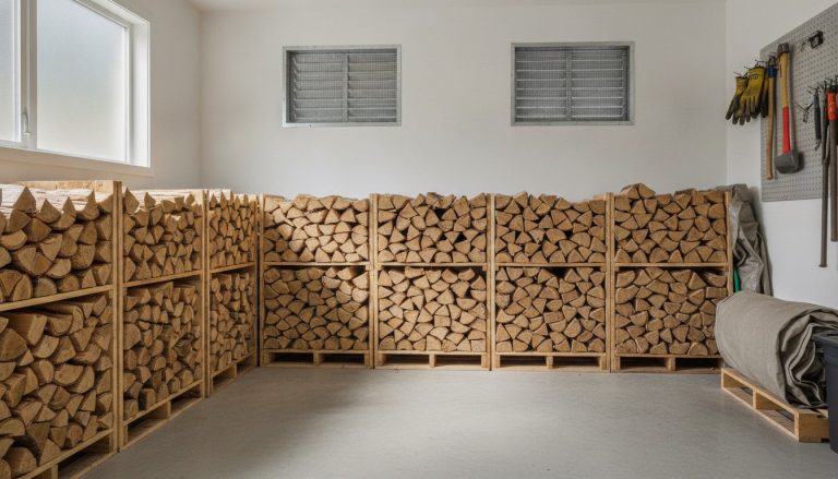 règles pour stocker du bois de chauffage dans son garage