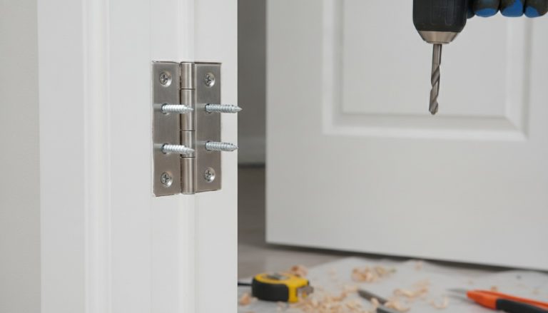 astuces bricolage pour réparer une charnière de porte